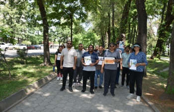 Embassy of India, Bishkek organised a "Mission- Lifestyle for Environment (LiFE)" Walk/ Run on 7th June, 2023