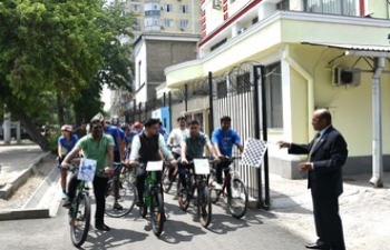 Bicycle Rally was organised by Embassy of India, Bishkek, to commemorate "Mission- LiFE", on World Environment Day, 5th June, 2023