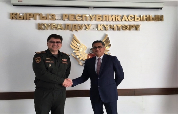 1st Meeting of the India-Kyrgyz Joint Working Group on Defence Cooperation, Bishkek, 6th &amp; 7th March 2023