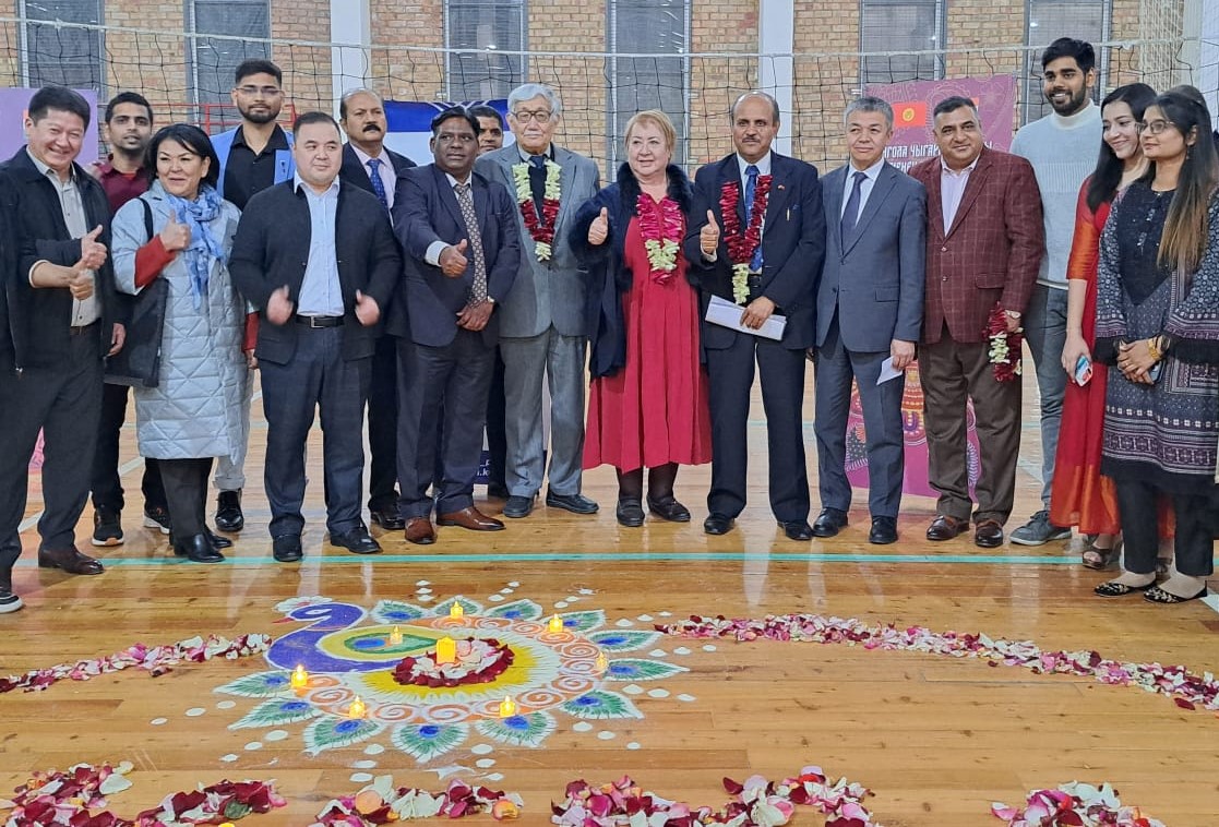 Diwali Celebrations organised by Friendship Society "Krygyzstan-India" at Bishkek on 11 November 2023