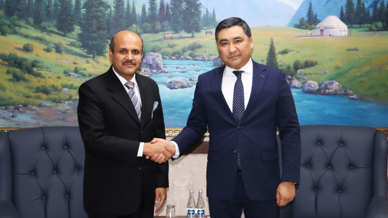 Ambassador Arun K. Chatterjee called on H.E. Mr. Daniyar Amangeldiev Minister of Economy and Commerce of the Kyrgyz Republic