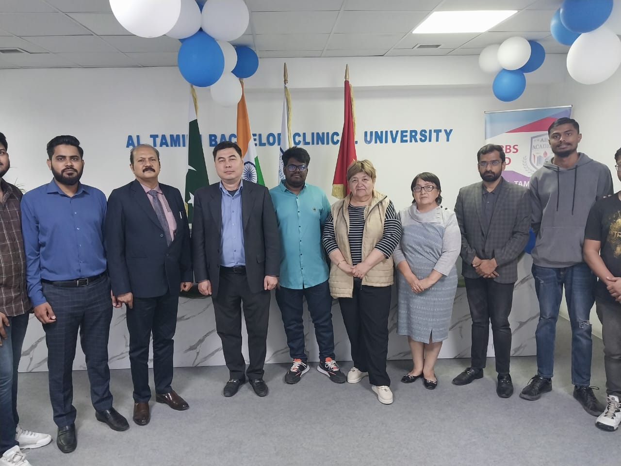 Embassy Officials met Indian medical students at Altamimi International University on 22 May in Bishkek