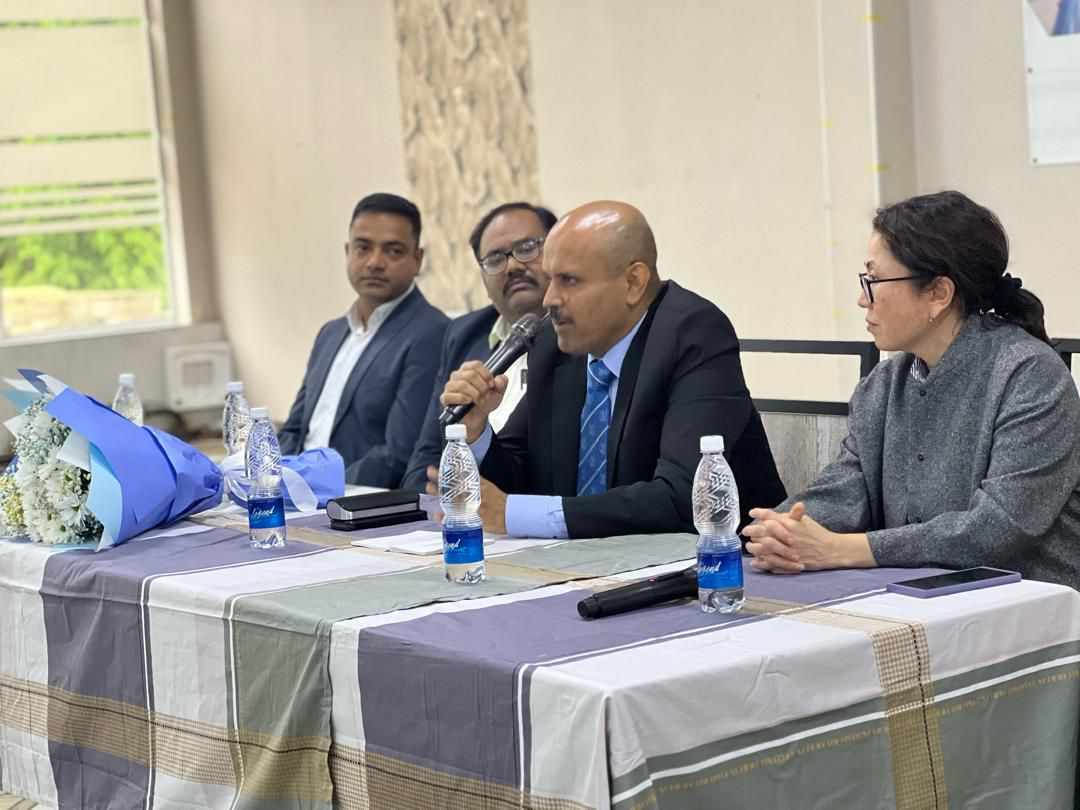 Ambassador Arun K.Chatterjee met Indian medical students at International Higher School of Medicine (IHSM) in Bishkek on 22 May.