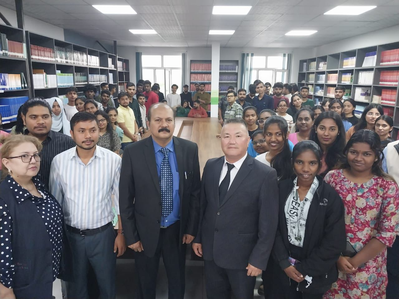 Embassy Officials met Indian students in Avicenna International Medical University in Bishkek on 22 May in Bishkek.